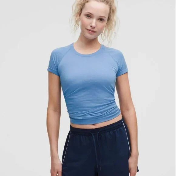 Lululemon Swiftly Tech Short-Sleeve Shirt 2.0 *Hip Length Pool Party - Picture 1 of 7